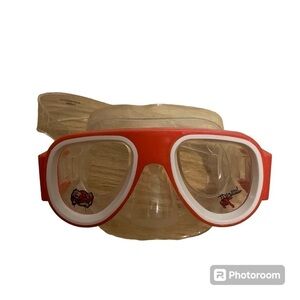Spider-Man Swim Goggles Glasses Clear Red Nose Covering